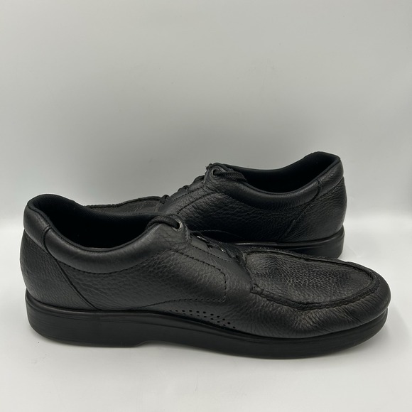 SAS Shoes Mens Bout Time Black Pebbled Moc Toe Oxford Walking Comfort‎ Read main image 6